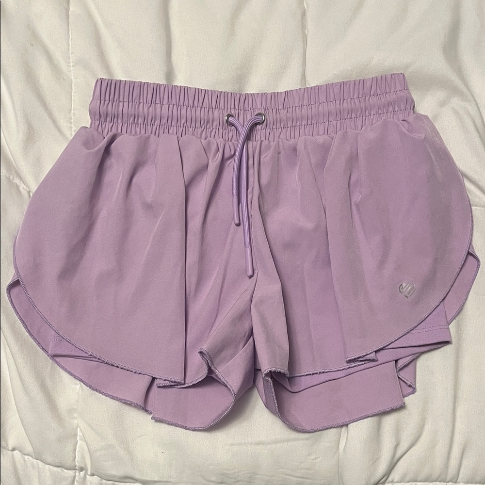 Justice Light Purple Athletic Shorts